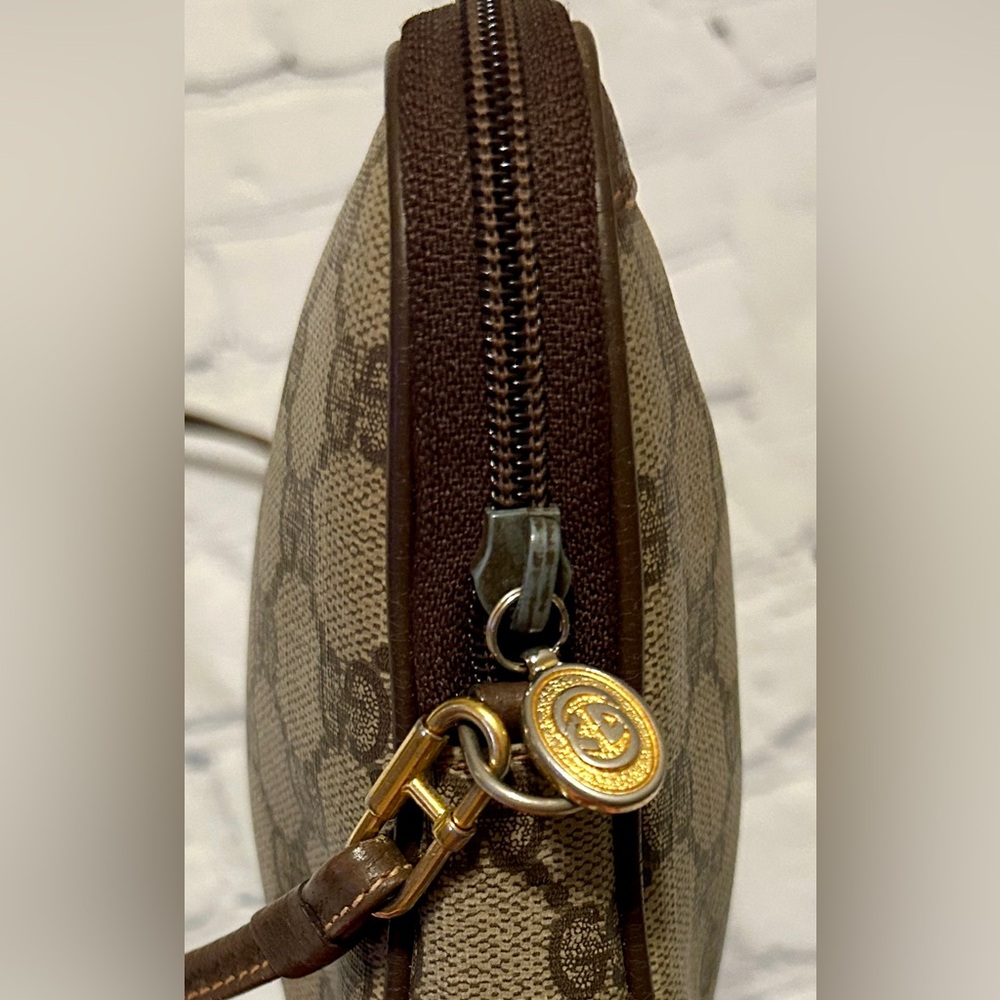 Gucci GG Supreme Vintage Brown Crossbody / Shoulder Bag In Beautiful Condition. - Picture 4 of 16